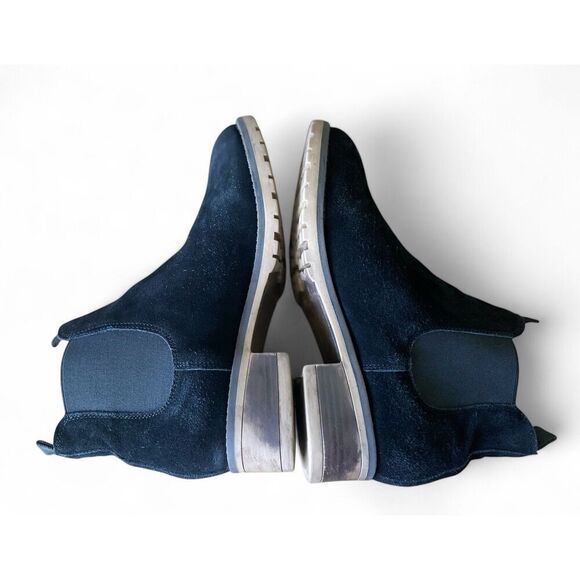 KENSIE Women’s Genuine Black Suede Pull On Chelsea Boot Size 6.5 M Good Cond. - Picture 5 of 8